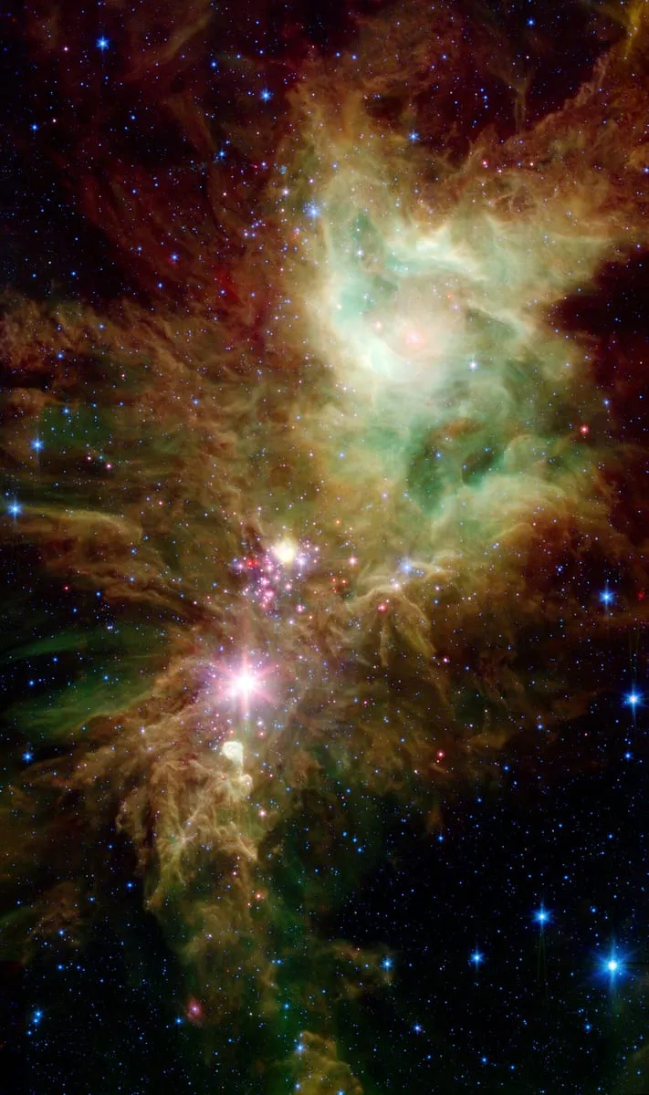 The Cone Nebula & Christmas Tree Cluster